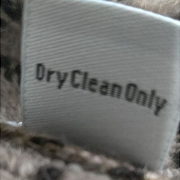 Ulla Johnson Handmade Alpaca Gray Tan and Black Poncho OS - Picture 10 of 10